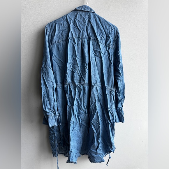 Terra & Sky Blue Long Sleeve Dress - Picture 3 of 4